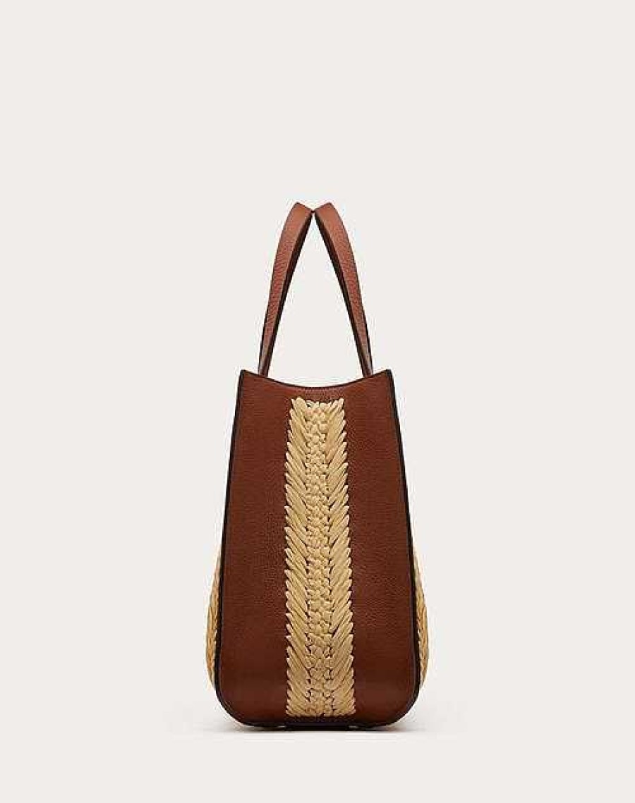 Valentino Vlogo Signature Raffia Handbag | Totes