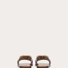 Valentino Vlogo Signature Slide Sandal In Woven Metallic Nappa | Slides And Thongs