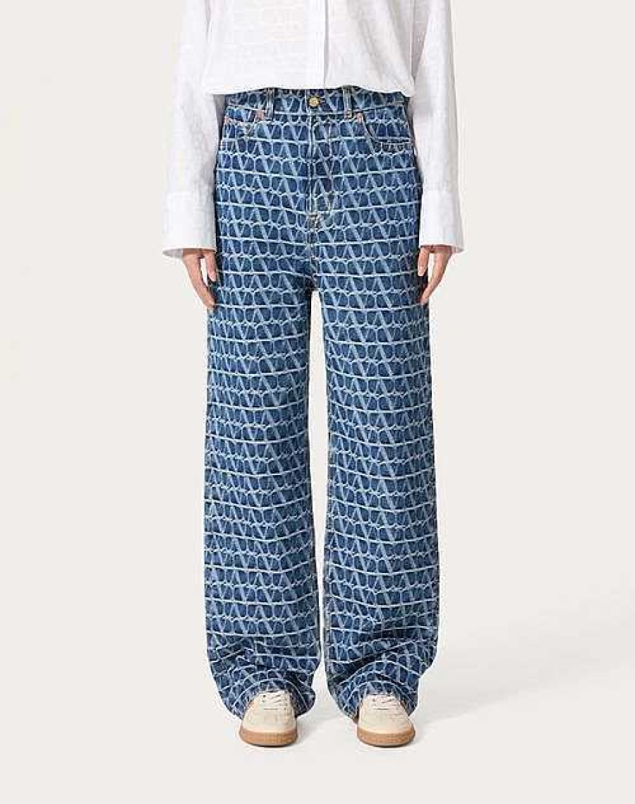 Valentino Toile Iconographe Pants | Denim