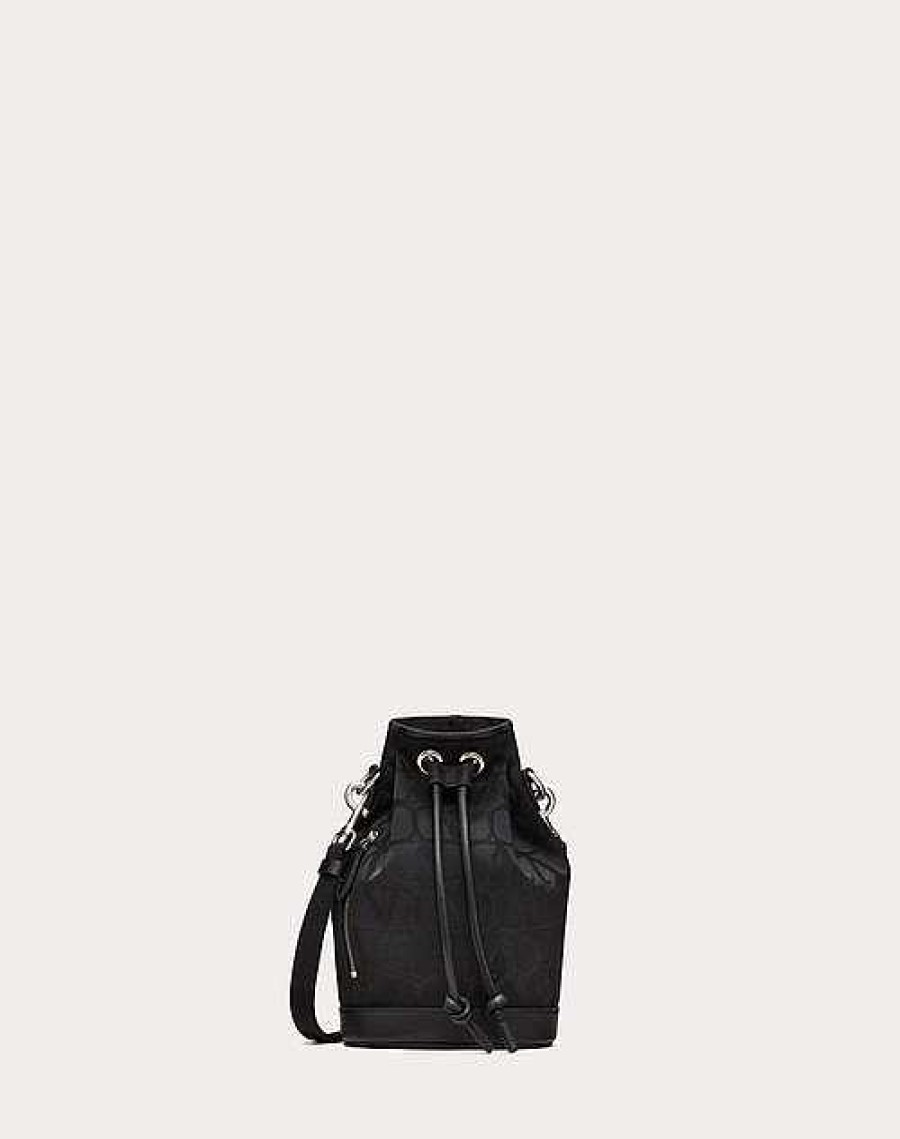 Valentino Mini Iconographe Nylon Bucket Bag | Shoulder Bags