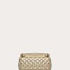 Valentino Rockstud Spike Metallic Calfskin Shoulder Bag | Shoulder Bags