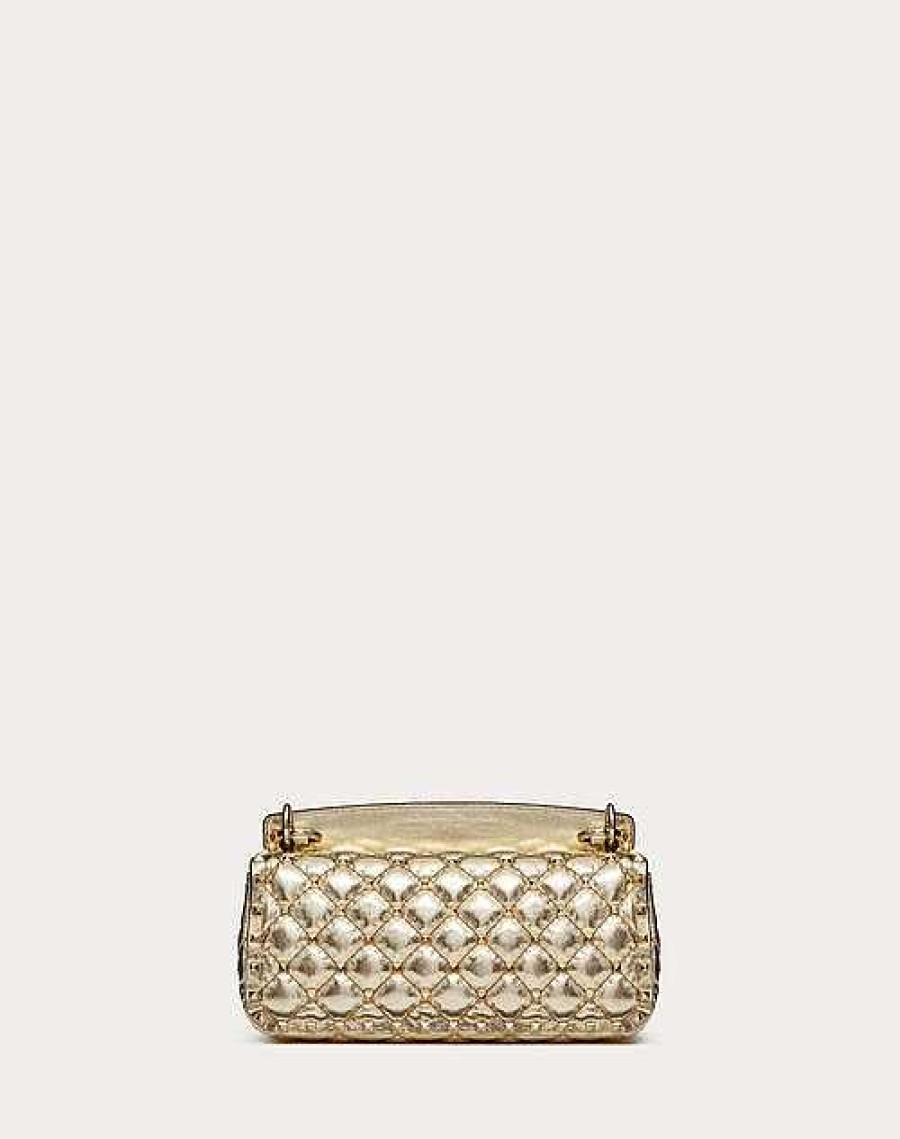 Valentino Rockstud Spike Metallic Calfskin Shoulder Bag | Shoulder Bags