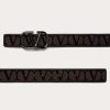 Valentino Toile Iconographe Belt With Leather Detailing | Belts