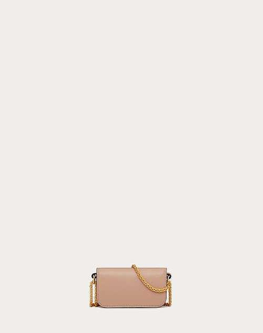 Valentino Valentino Garavani Loco Micro Bag In Calfskin Leather With Chain | Shoulder Bags