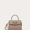 Valentino Small Vsling Grainy Calfskin Handbag | Top Handle Bags