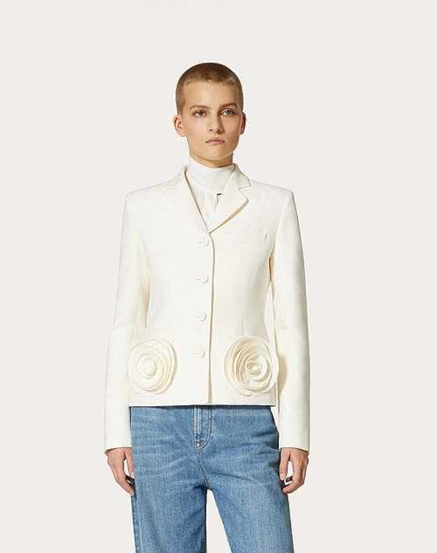 Valentino Crepe Couture Jacket | Jackets And Blazers