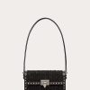 Valentino Rockstud23 E/W Tweed Shoulder Bag | Shoulder Bags