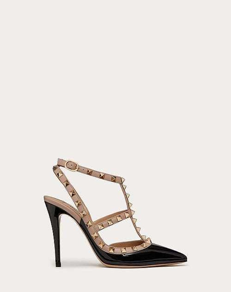 Valentino Patent Rockstud Caged Pump 100Mm | Pumps