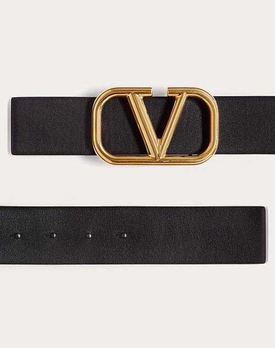 Valentino Vlogo Signature Calfskin Belt 40 Mm | Belts