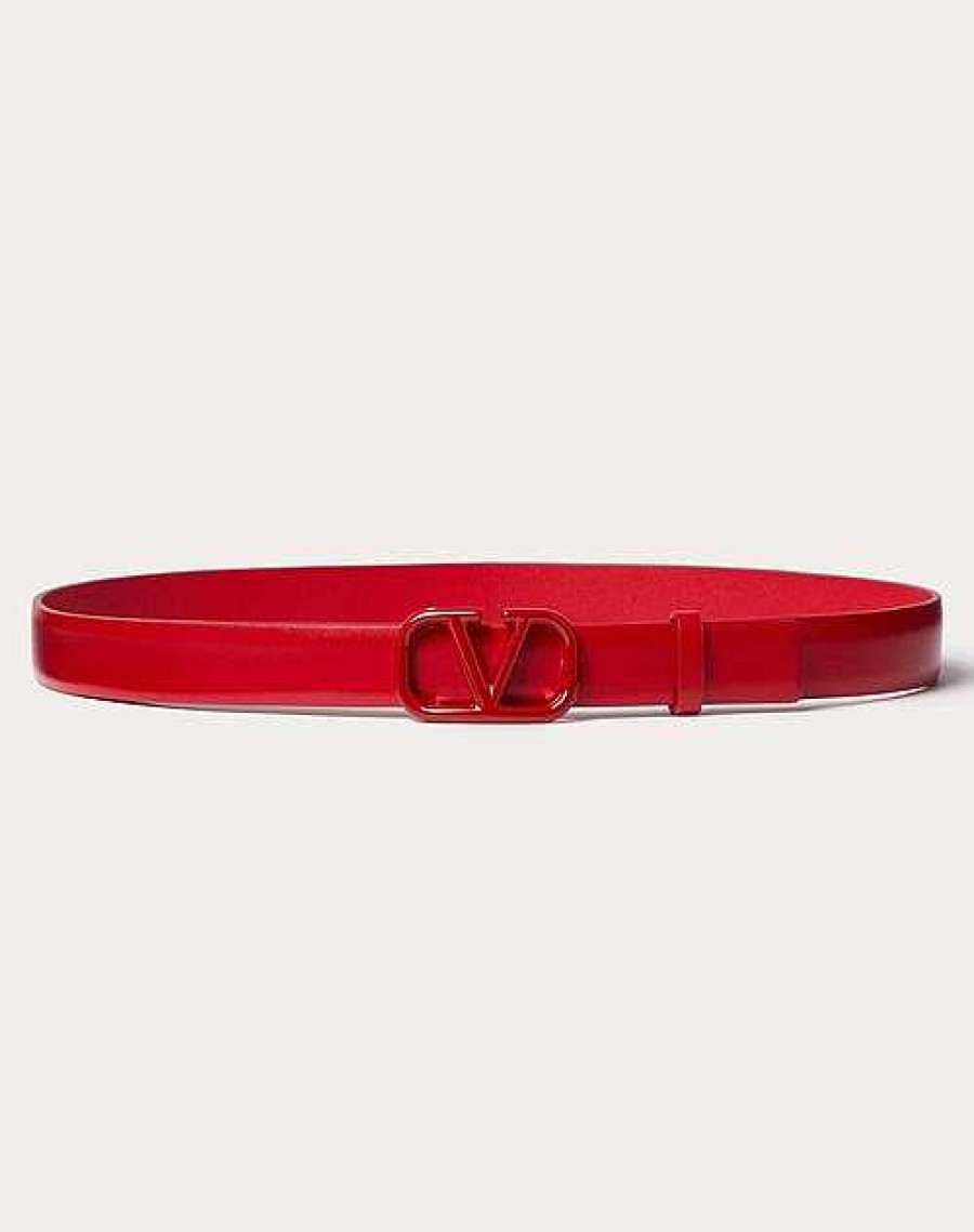 Valentino Vlogo Signature Belt In Shiny Calfskin 20Mm | Belts