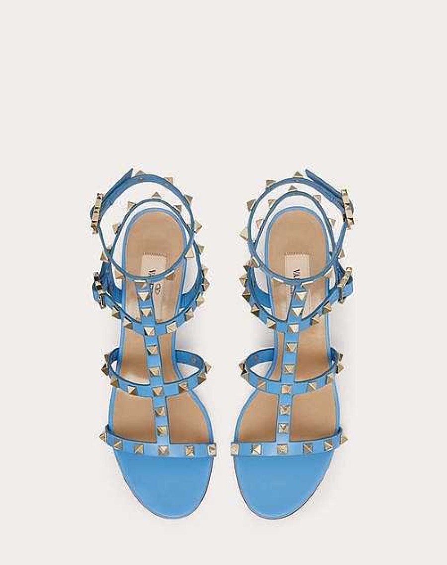 Valentino Rockstud Calfskin Ankle Strap Sandal 60 Mm | Sandals