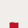 Valentino Rockstud Calfskin Cardholder With Zip | Wallets And Small Leather Goods