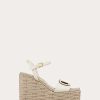 Valentino Vlogo Calfskin Cut-Out Wedge Sandal 110Mm | Espadrilles And Wedges