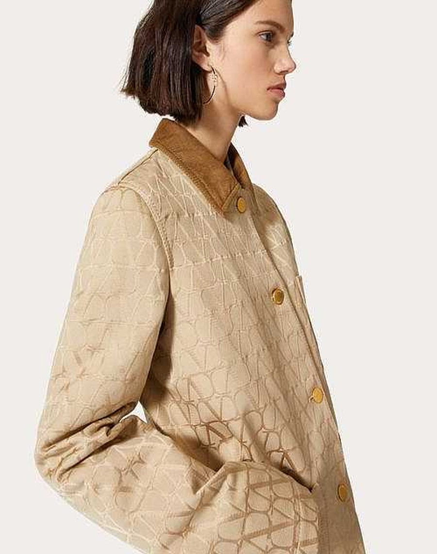 Valentino Toile Iconographe Cordura Cotton Caban | Jackets And Blazers