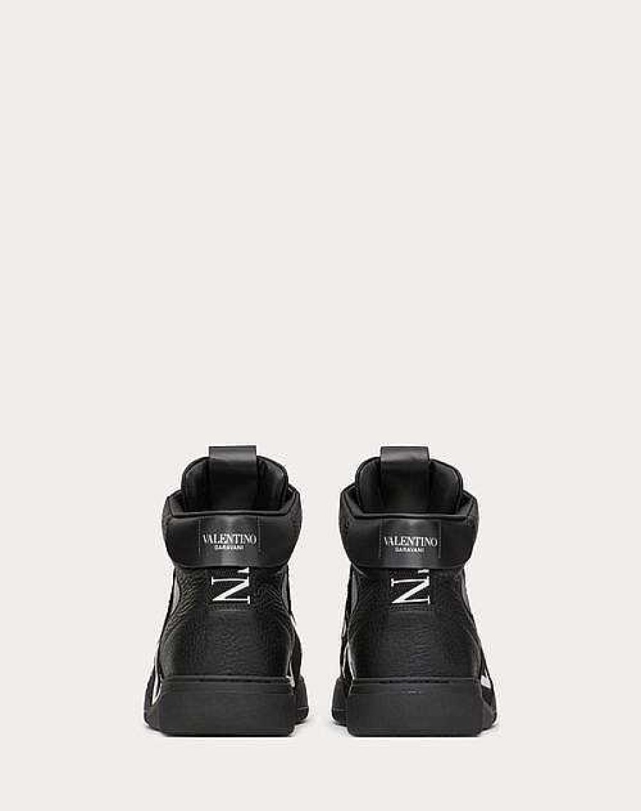 Valentino Mid-Top Calfskin Vl7N Sneaker With Bands | Sneakers