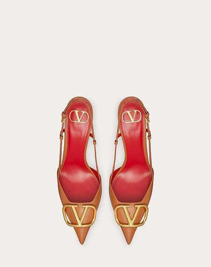 Valentino Vlogo Signature Calfskin Slingback Pump 80Mm / 3.15 In. | Pumps