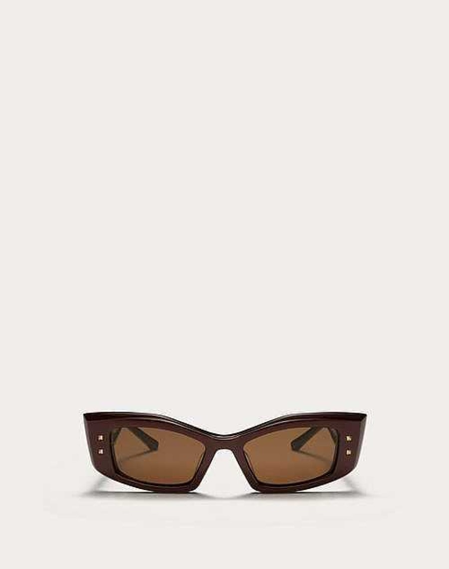 Valentino Iv - Rectangular Acetate Frame | Eyewear