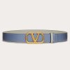 Valentino Reversible Vlogo Signature Belt In Glossy Calfskin 30 Mm | Belts