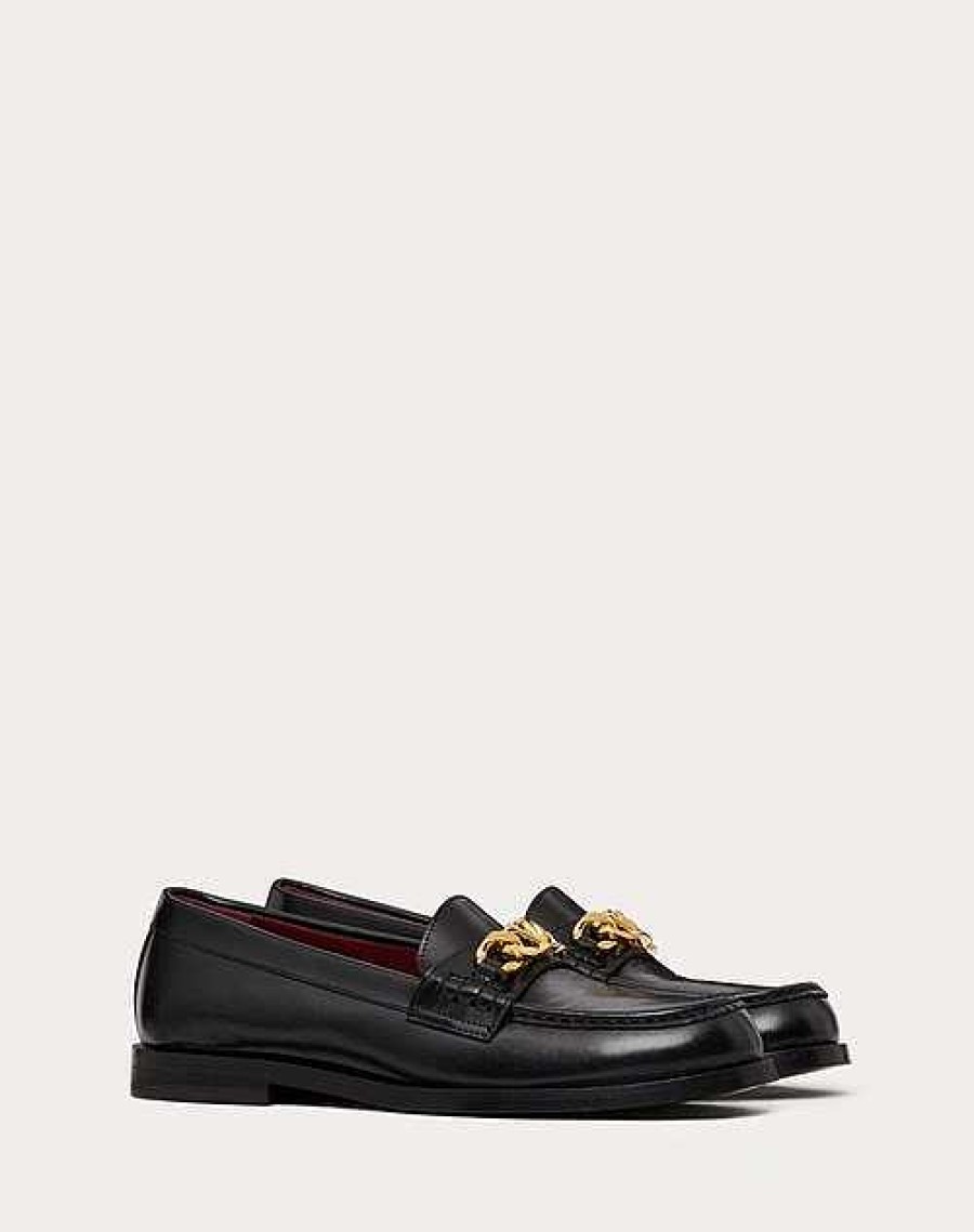 Valentino Vlogo Chain Calfskin Loafer | Loafers And Oxfords