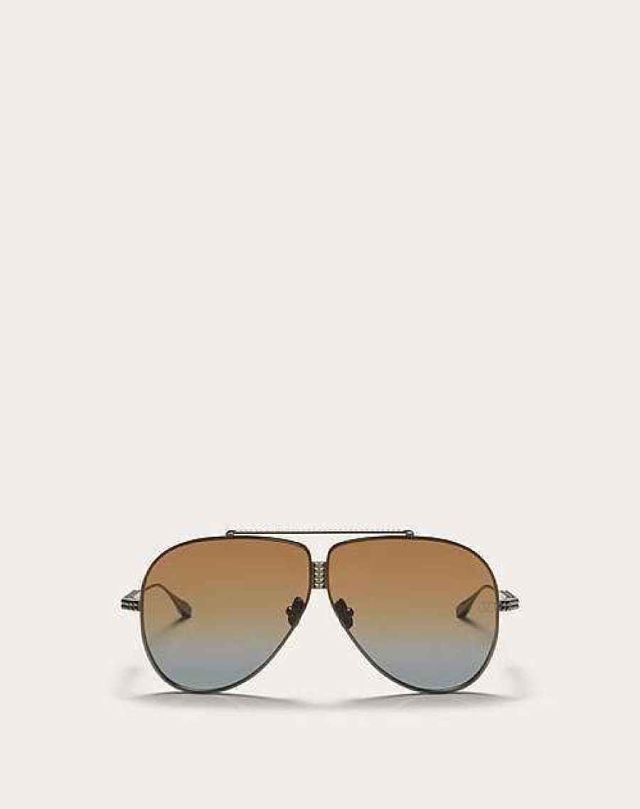 Valentino Xvi - Pilot Titanium Stud Frame | Eyewear