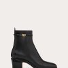 Valentino Valentino Garavani Tan-Go Ankle Boot In Calfskin Leather 60Mm | Boots