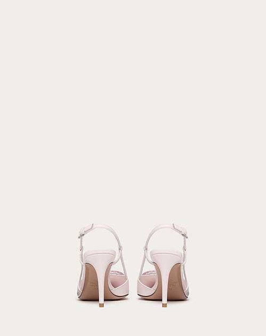 Valentino Vlogo Signature Decollete Calfskin Slingback With Degrade Crystals 80Mm | Pumps