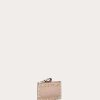 Valentino Rockstud Calfskin Cardholder With Zipper | Wallets And Small Leather Goods