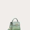 Valentino Mini Vsling Handbag With Rhinestones | Top Handle Bags