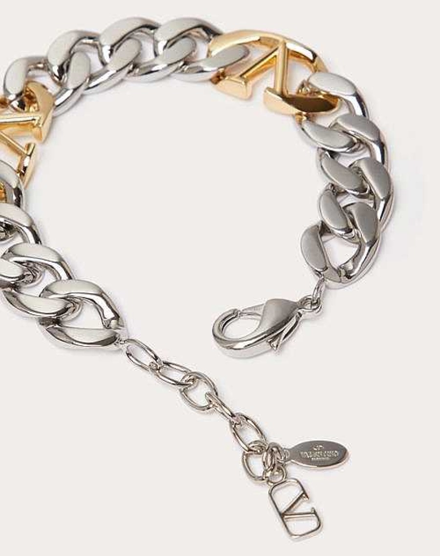 Valentino Vlogo Chain Metal Bracelet | Jewelry