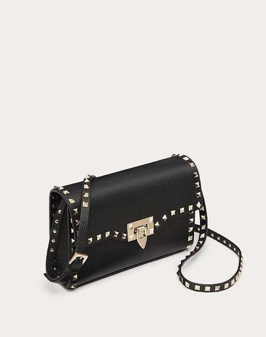 Valentino Small Rockstud Grainy Calfskin Crossbody Bag | Shoulder Bags