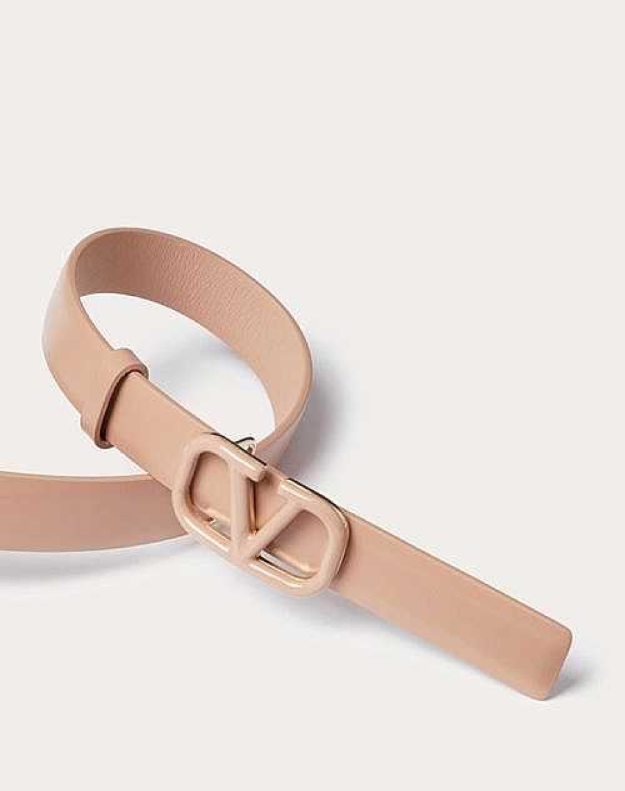 Valentino Vlogo Signature Belt In Shiny Calfskin 20Mm | Belts