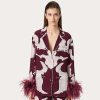 Valentino Allover Metamorphos Gryphon Crepe De Chine Blouse | Shirts And Tops