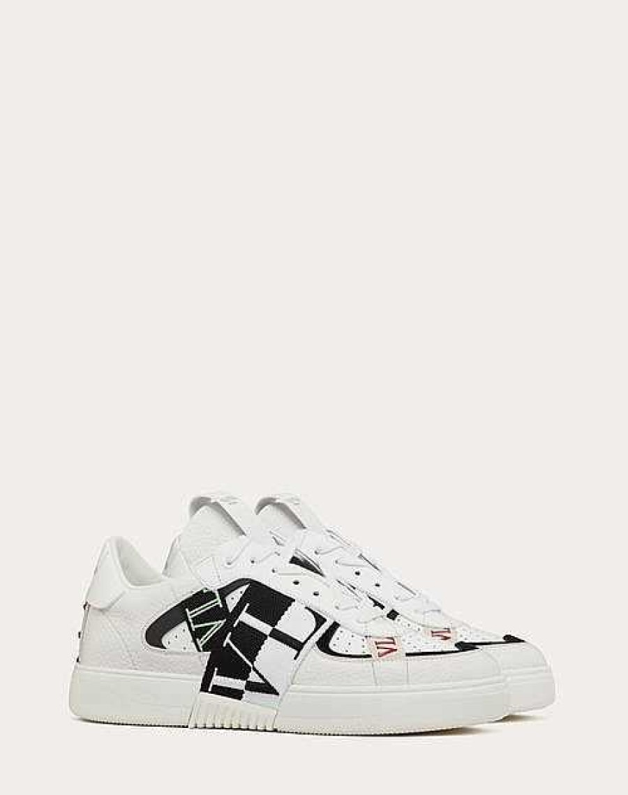 Valentino Vl7N Low-Top In Banded Calfskin Sneaker | Sneakers