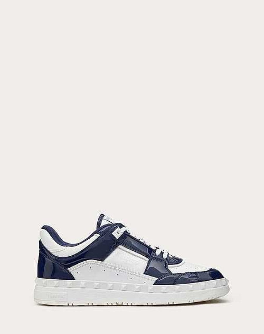 Valentino Freedots Low Top Sneaker In Patent Leather | Sneakers