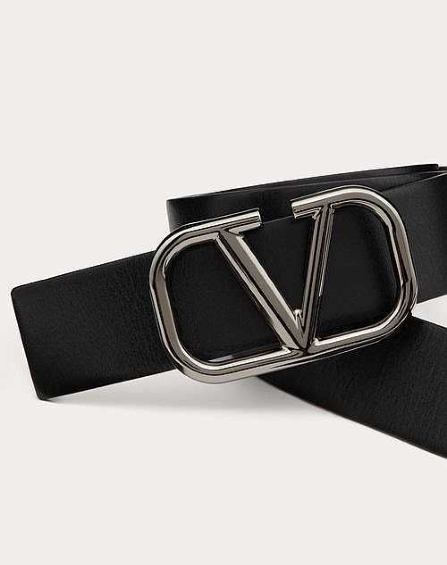 Valentino Vlogo Signature Calfskin Belt 40 Mm | Belts