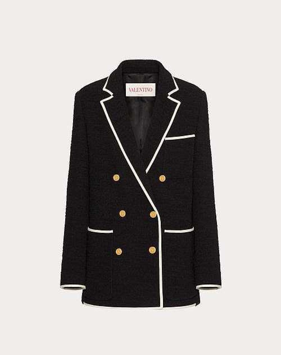 Valentino Light Wool Tweed Blazer | Jackets And Blazers