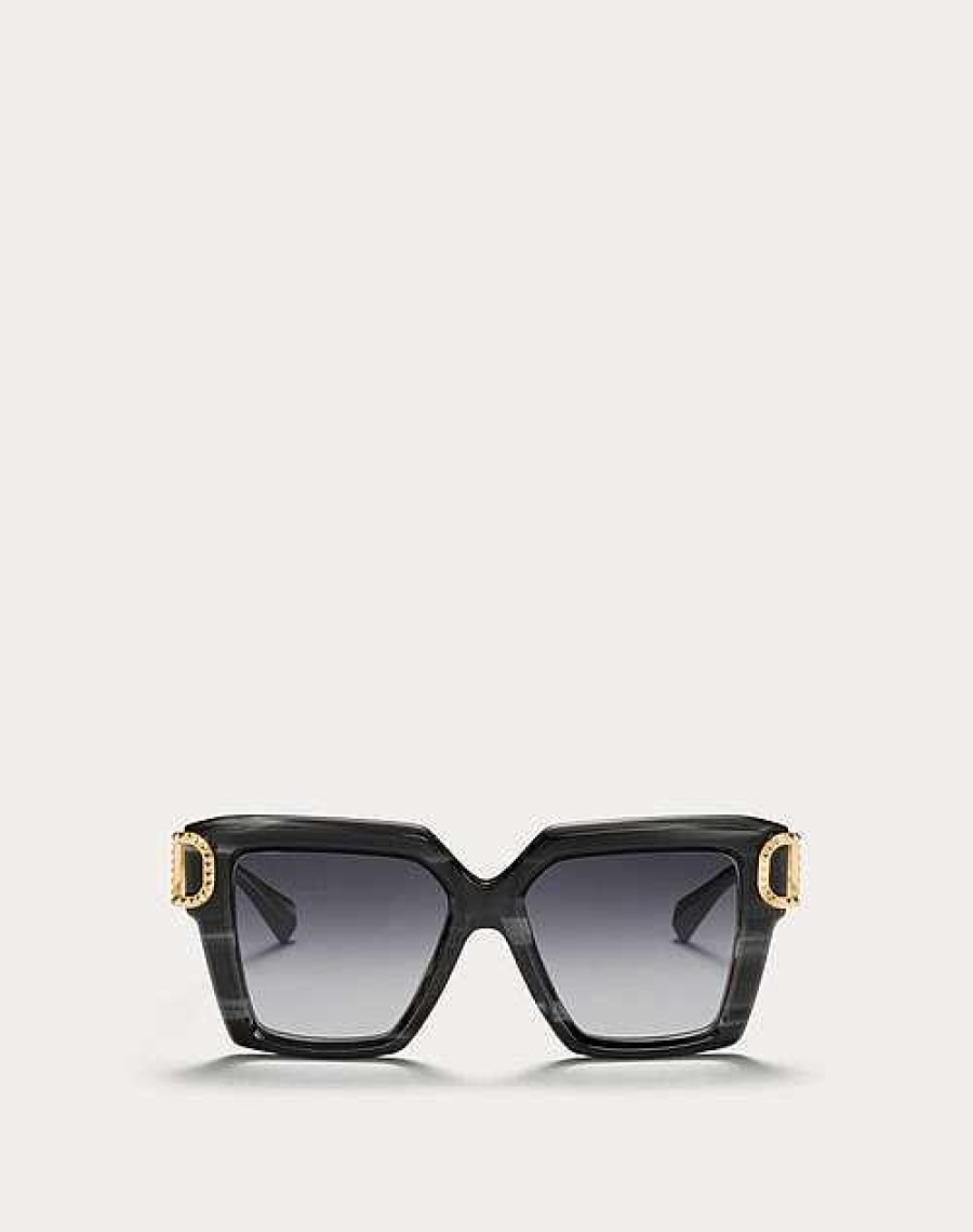 Valentino I - Squared Acetate Vlogo Frame | Eyewear