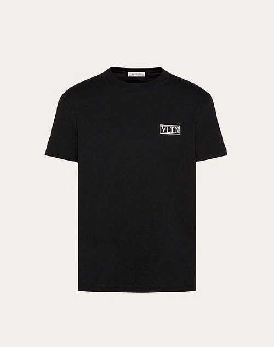 Valentino Cotton T-Shirt With Vltn Tag | T-Shirts And Sweatshirts