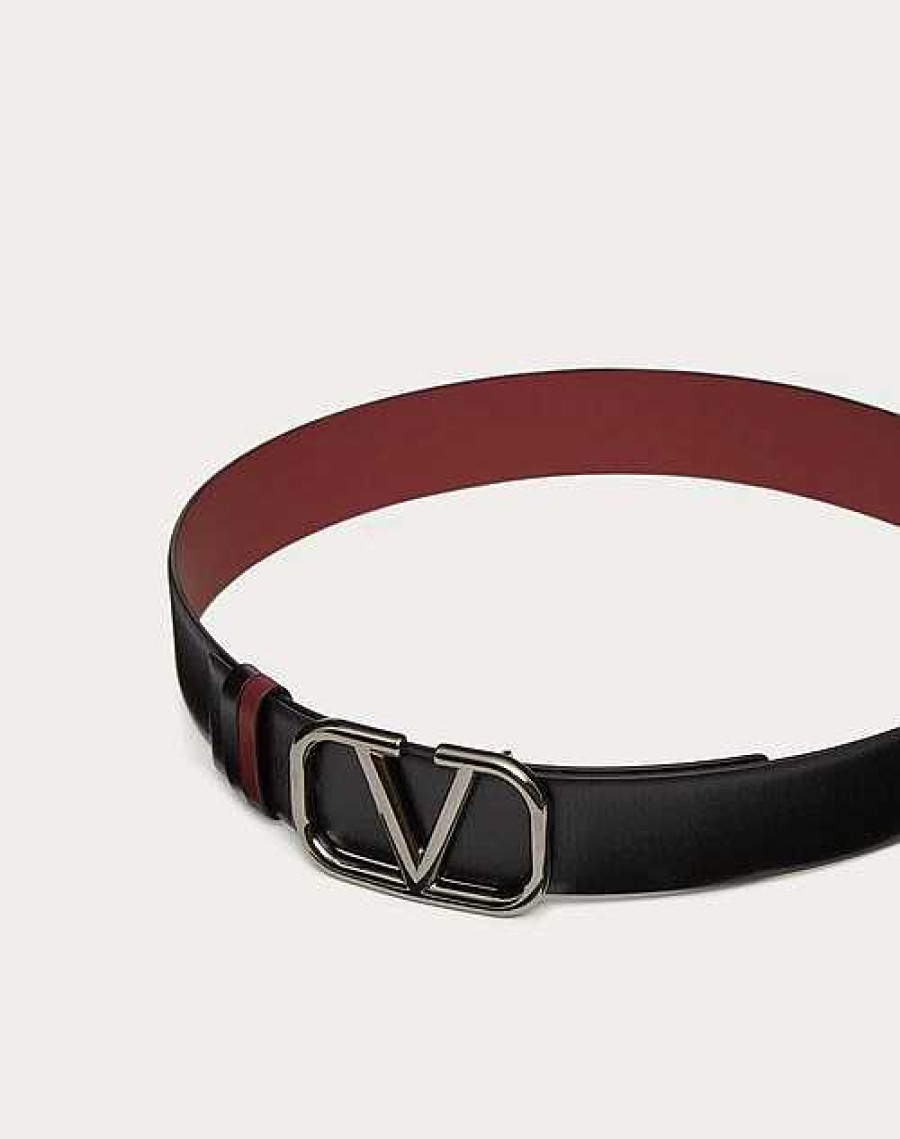 Valentino Vlogo Signature Reversible Calfskin Belt 40 Mm | Belts