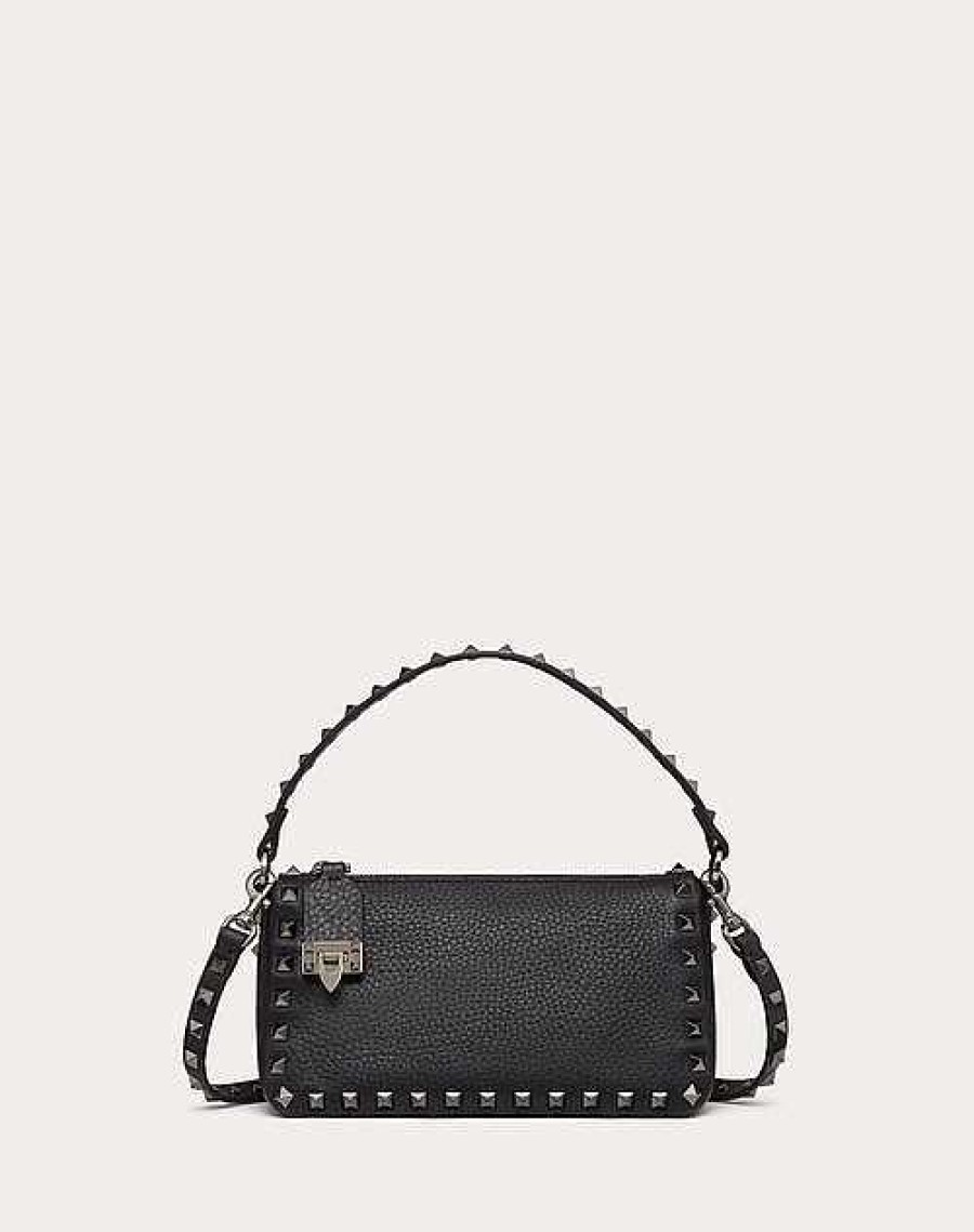 Valentino Small Rockstud Grainy Calfskin Crossbody Bag | Shoulder Bags