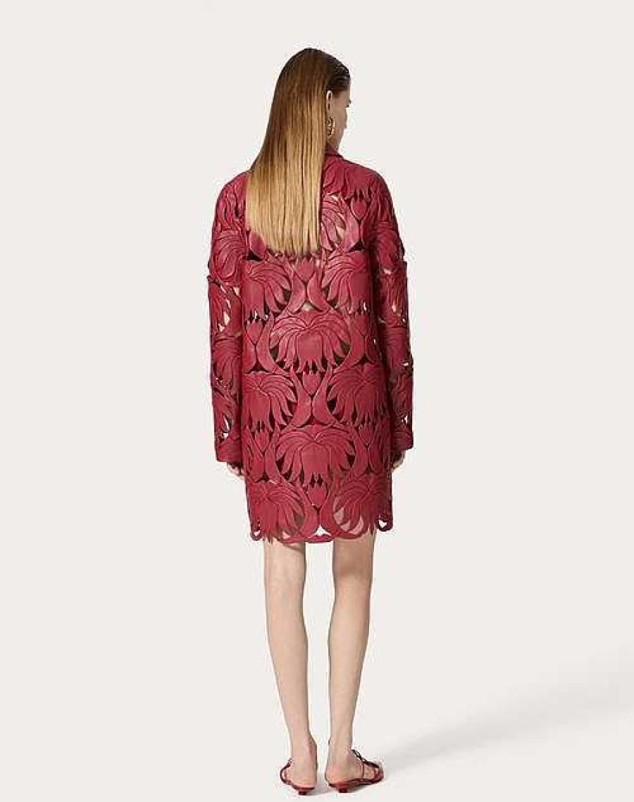 Valentino Embroidered Atlas Nappa Coat | Coats And Outerwear