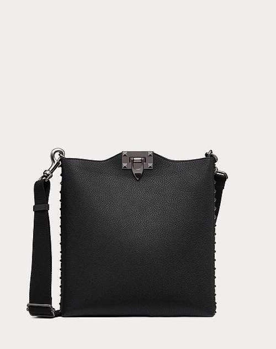 Valentino Rockstud Grainy Calfskin Crossbody Bag | Shoulder Bags