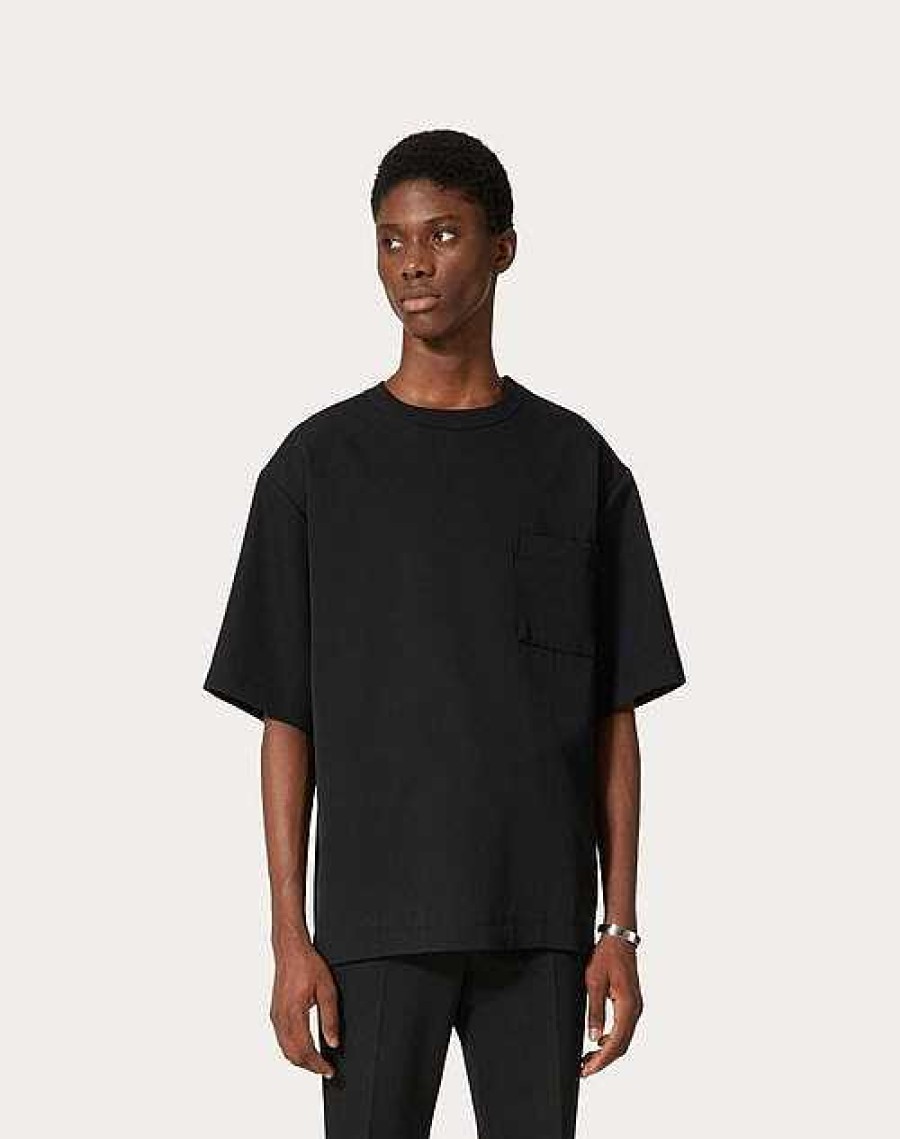 Valentino Wool Grisaille T-Shirt | T-Shirts And Sweatshirts