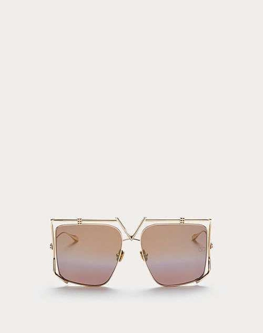 Valentino V - Light Oversized Squared Titanium Frame | Eyewear