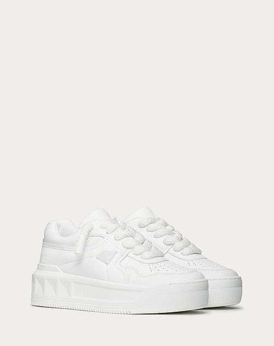 Valentino One Stud Xl Trainer In Nappa Leather | Sneakers