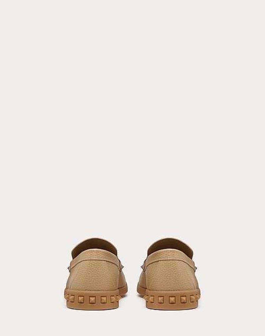 Valentino Leisure Flows Slip-On In Grainy Calfskin | Lace-Ups And Loafers