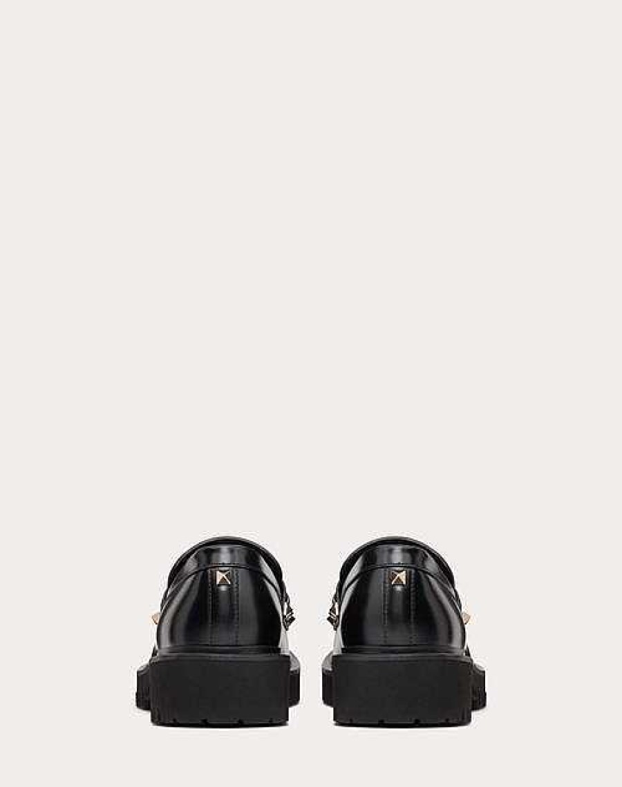 Valentino Rockstud Calfskin Loafer | Loafers And Oxfords