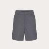 Valentino Stretch Cotton Canvas Bermuda Shorts With Rubberized V Detail | Pants And Shorts