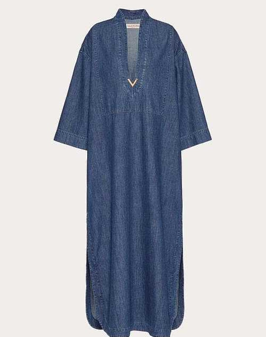 Valentino Chambray Kaftan | Denim