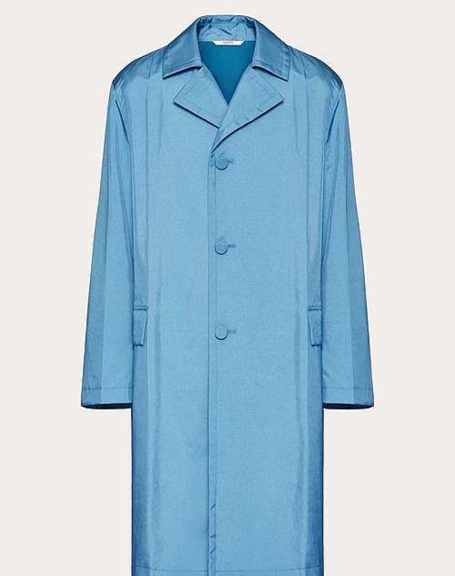 Valentino Single-Breasted Nylon Coat | Coats And Blazers